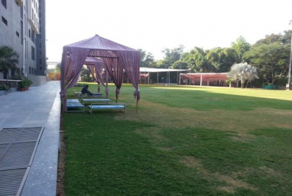 Lawn at Narayani Heights Hotel & Club