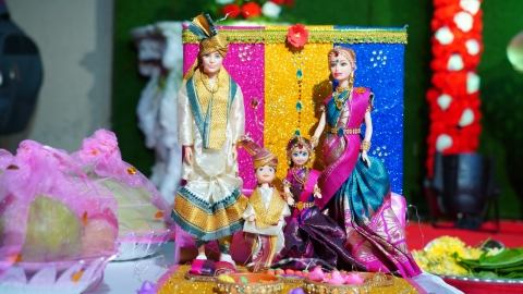 Doll Decoration And Snacks For