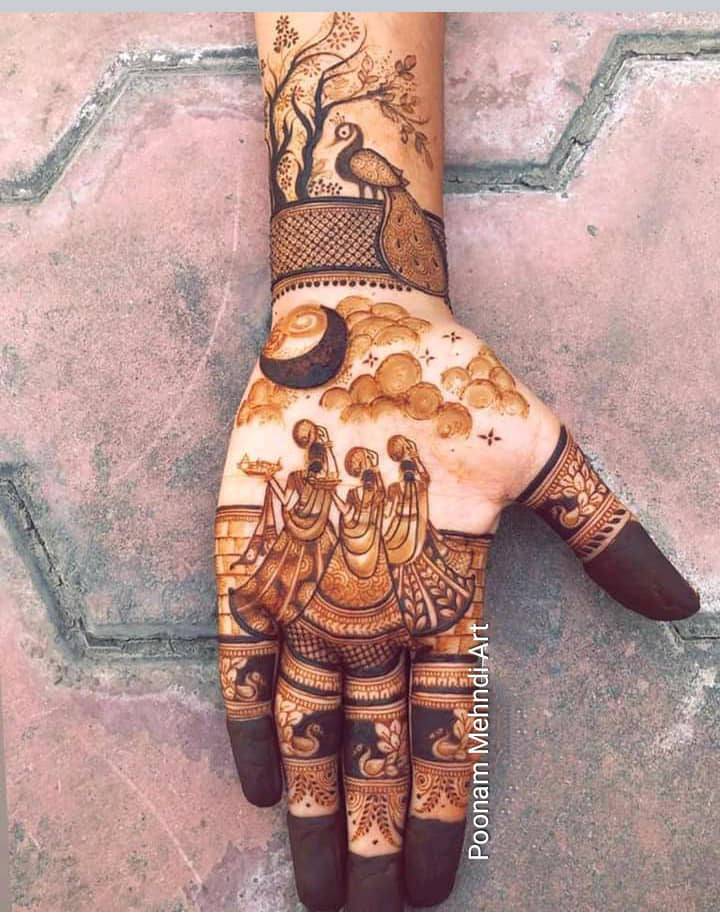 Poonam Bridal Henna Artist on Instagram: “For Bookings and Classes: DM on  Instagra… | Back hand mehndi designs, Mehndi designs for beginners, Wedding  mehndi designs