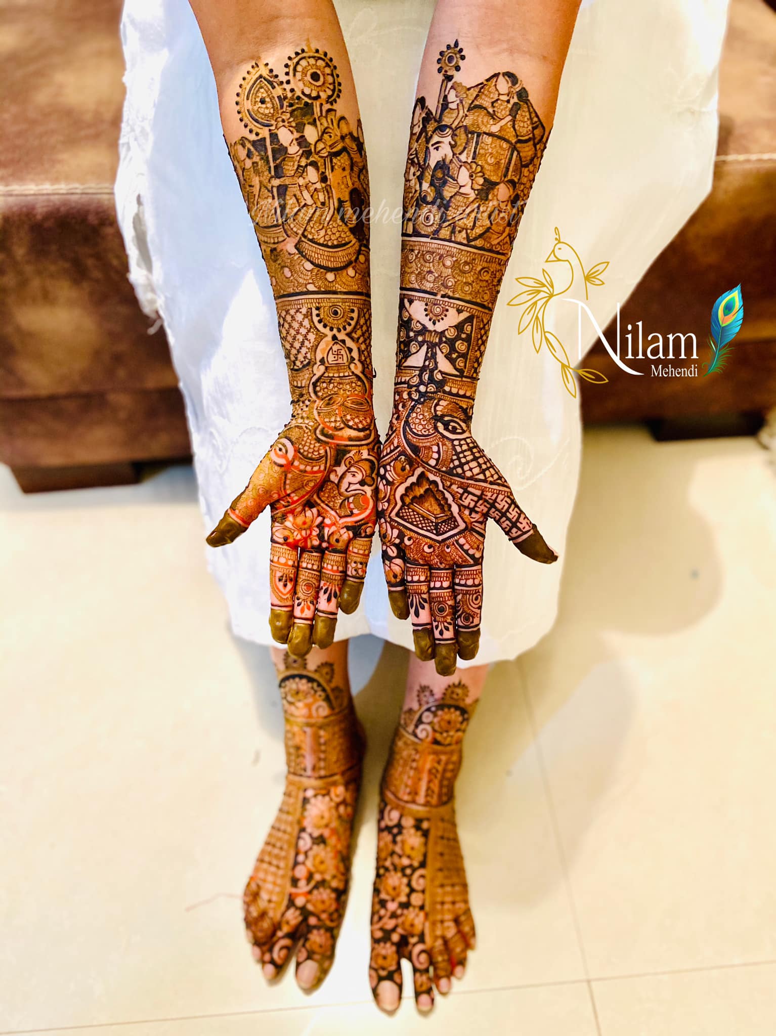 Heavy bridal mehendi🔥 | Instagram