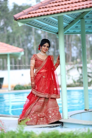 Exotic makeover by Savitha 