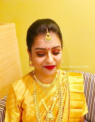 Exotic makeover by Savitha 