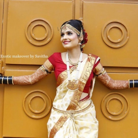 Exotic makeover by Savitha 