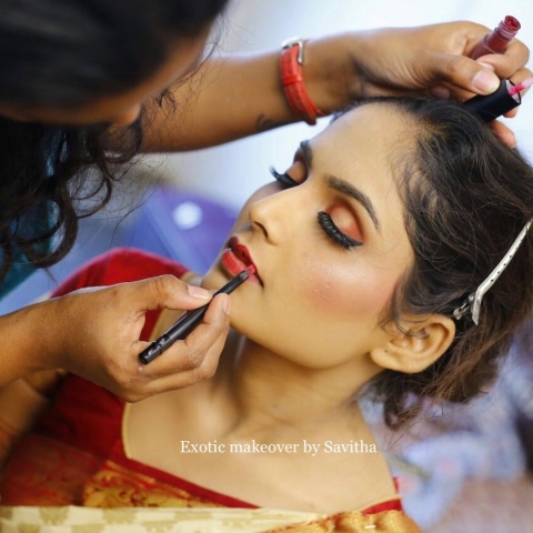 Exotic makeover by Savitha 