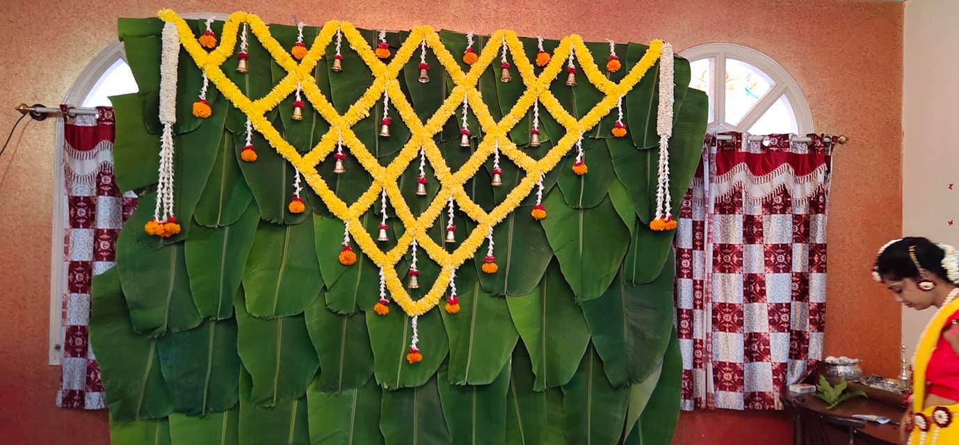 DIY Banana Leaf Decoration | Indian Traditional Decoration Ideas| Low  Budget Backdrop - YouTube