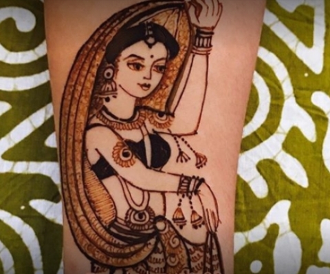 Krishna Mehndi Art