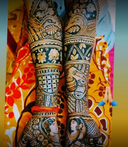 Krishna Mehndi Art