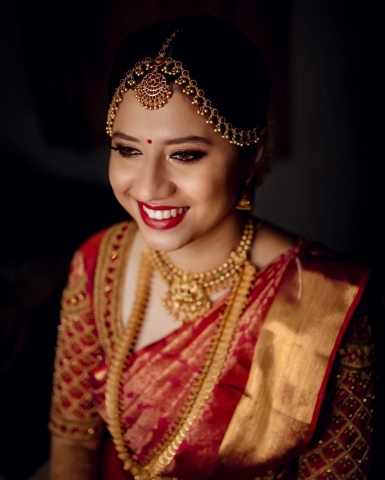 Makeup and hair by Shruthi