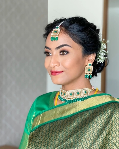 Makeup and hair by Shruthi