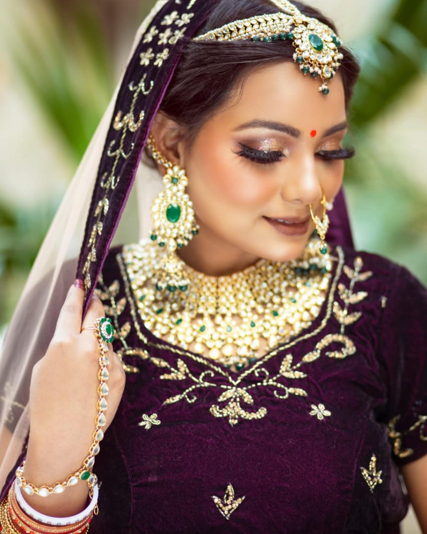 Richa Dave on Instagram One of the looks created at the make up  masterclass at jasmine beaut  Bridal hair and makeup Indian bridal  makeup Bridal makeup images