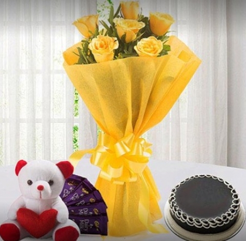 Tilted Tulip Flowers