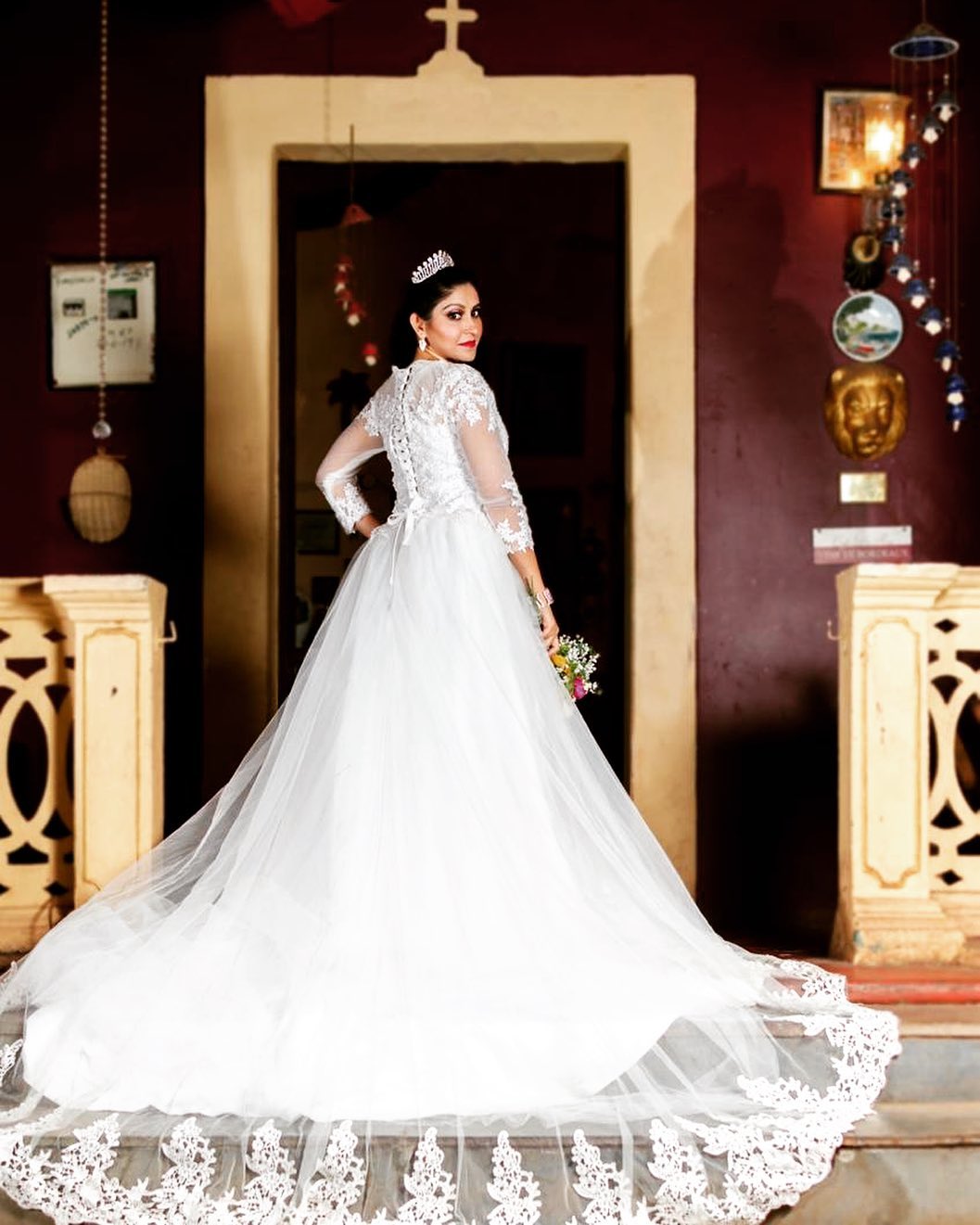 Beautiful gowns spotted on Indian Christian brides - Get Inspiring Ideas  for Planning Your Perfect Wedding at fabweddings