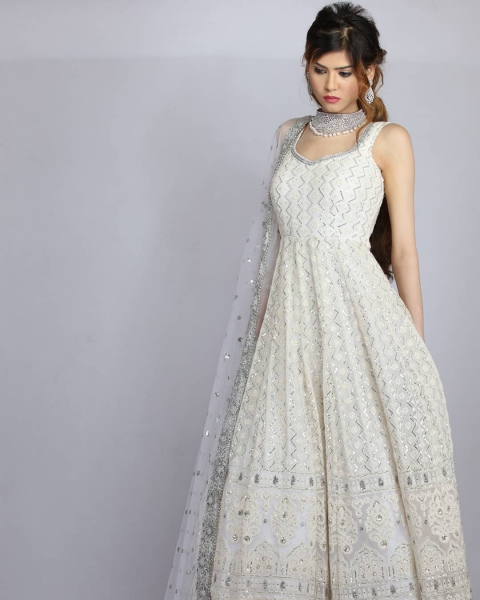 jsv fashion Anarkali Gown Price in India - Buy jsv fashion Anarkali Gown  online at Flipkart.com