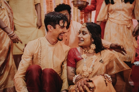 Golden Frame Wedding