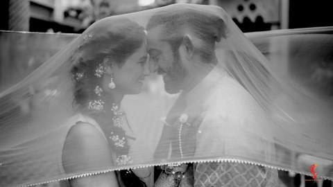 Charcoal & Vermillion