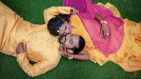 Charcoal & Vermillion